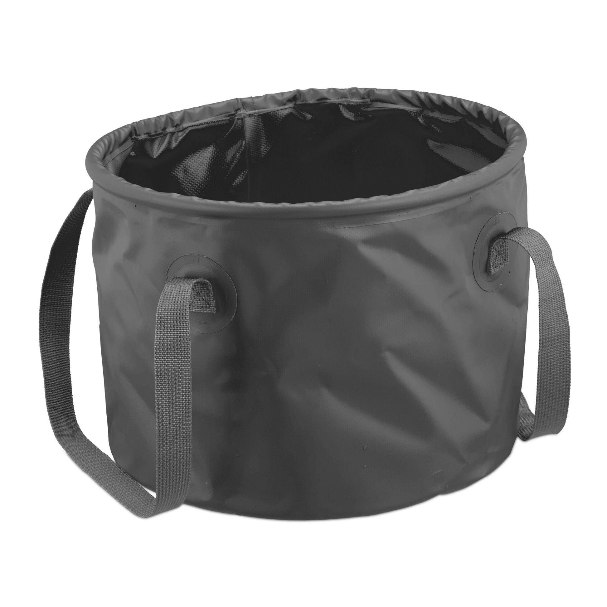 Falteimer für Camping 15 Liter Grau von Relaxdays