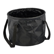 Falteimer für Camping 15 Liter Schwarz von Relaxdays