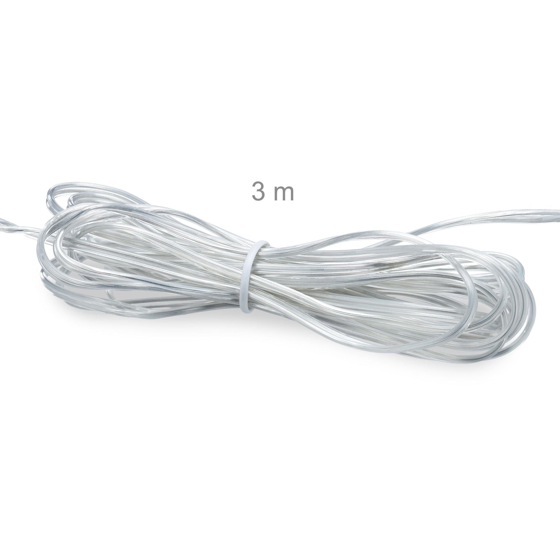 LED Dekokugel 25cm Silber von Relaxdays