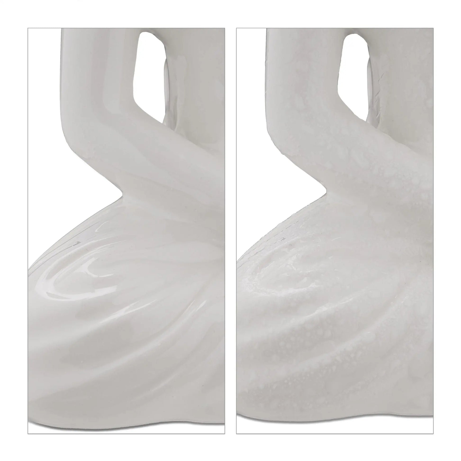 Buddha Figur 18cm Weiss von Relaxdays