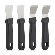Reinigungsschaber 4er-Set Schwarz-Silber von Relaxdays