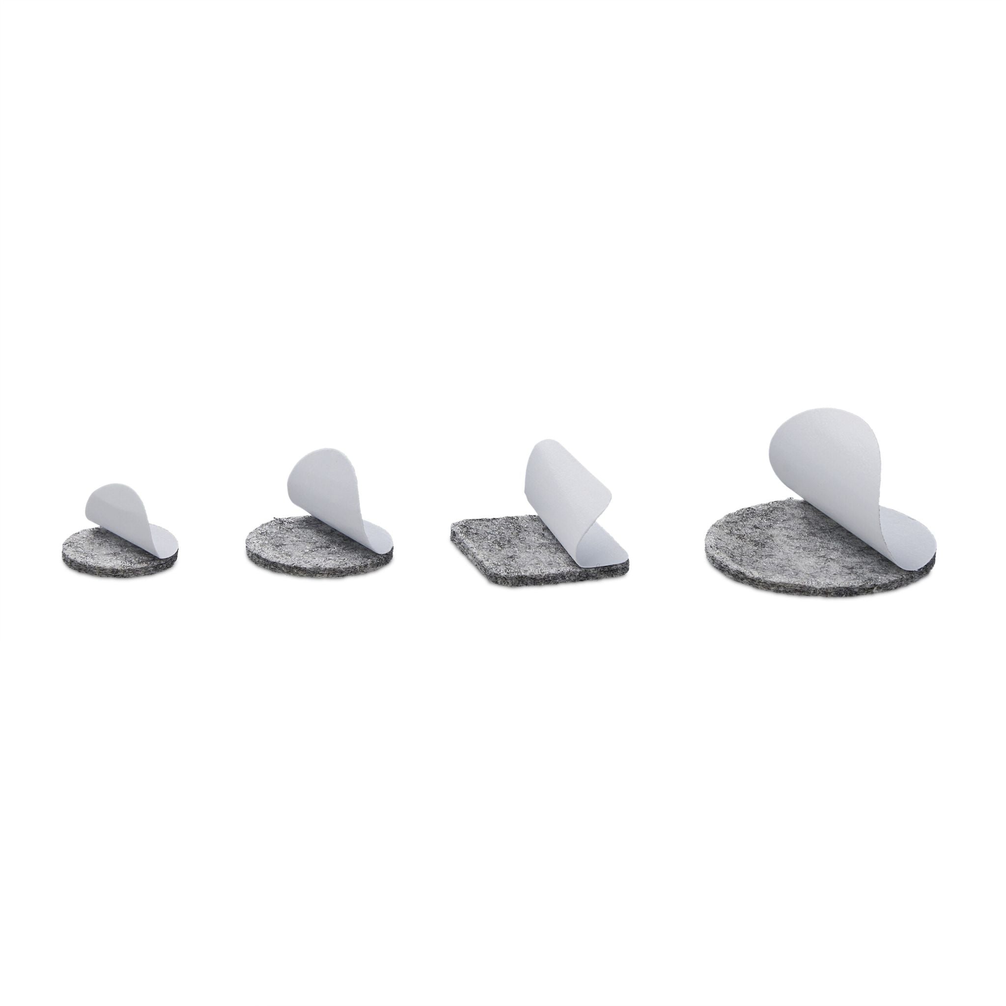 Selbstklebende Filzgleiter 272er-Set Grau von Relaxdays