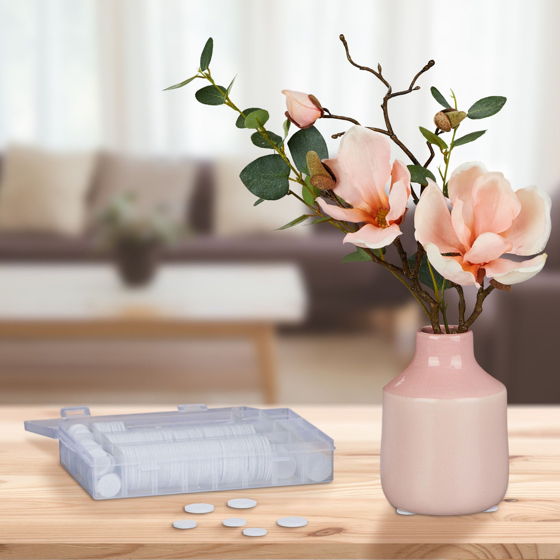 Selbstklebende Filzgleiter 272er-Set Weiss von Relaxdays