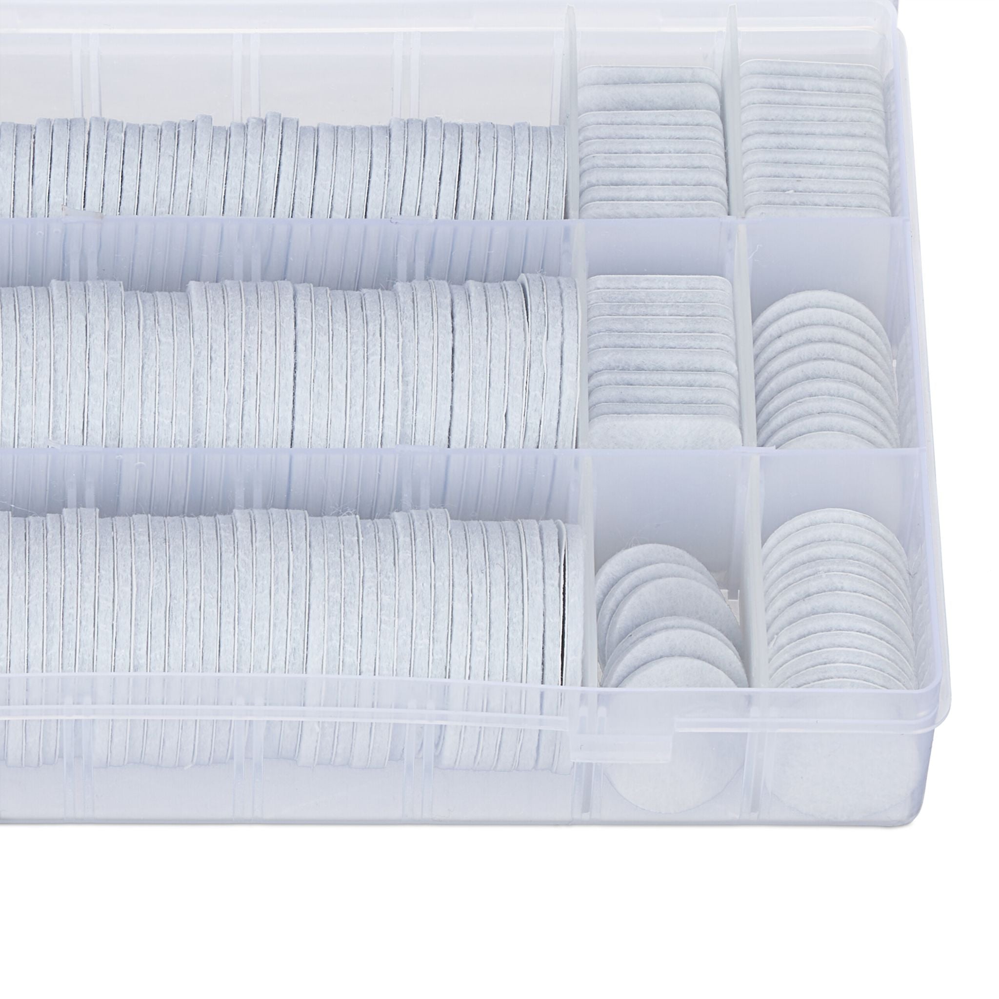 Selbstklebende Filzgleiter 272er-Set Weiss von Relaxdays