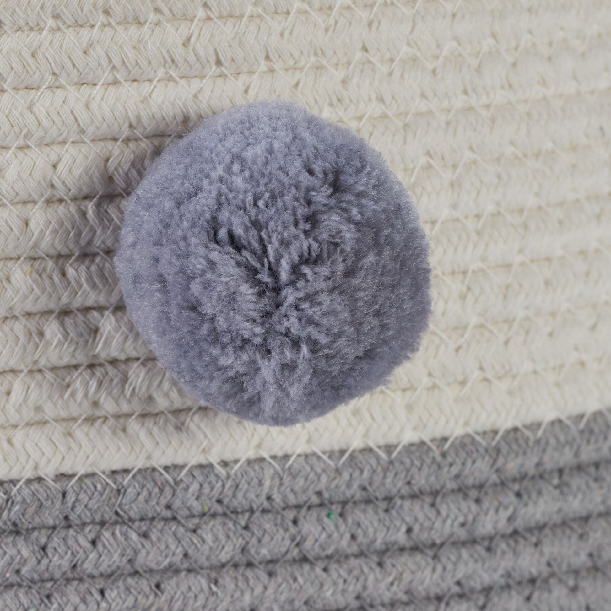Katzenbett Baumwolle Weiss-Grau von Relaxdays