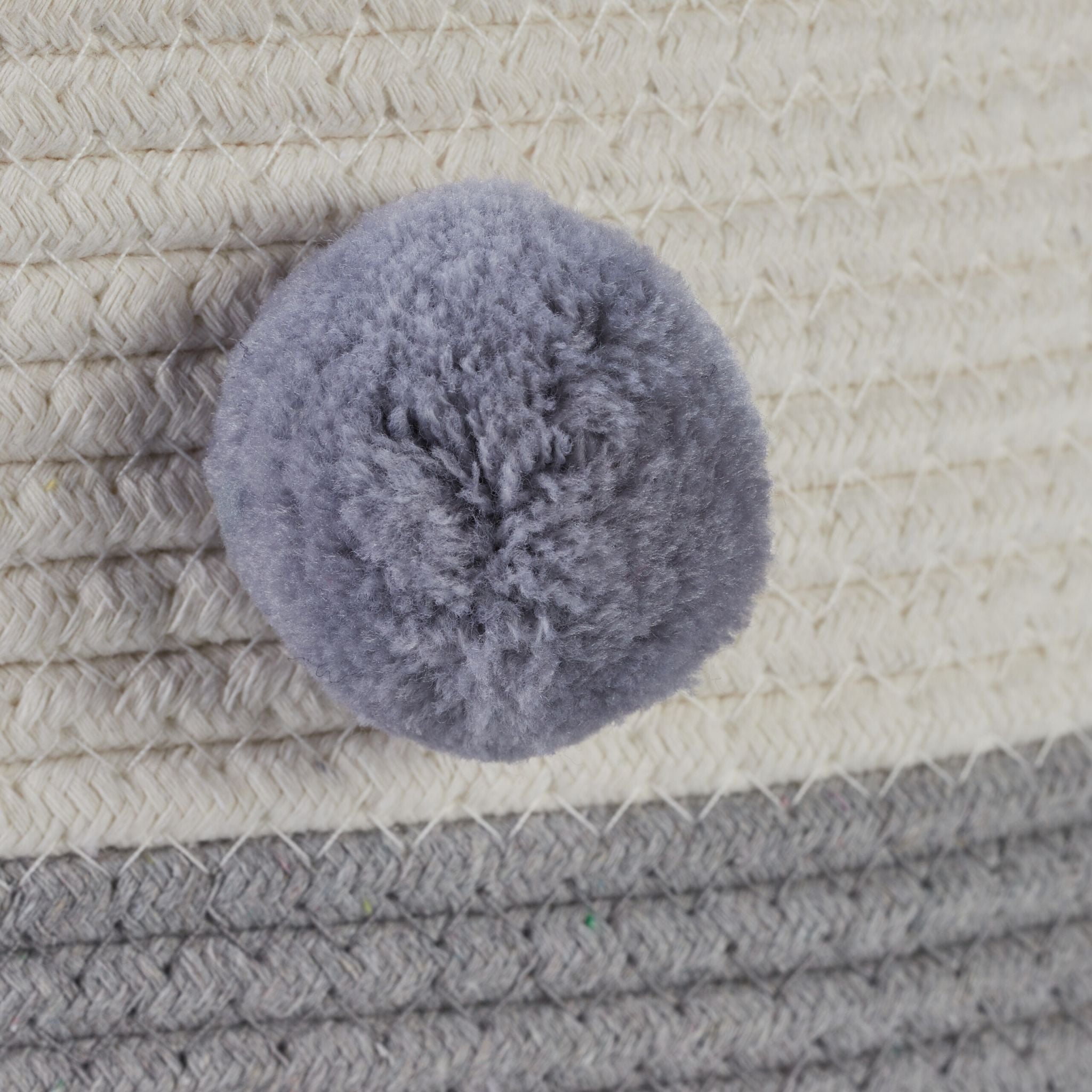 Katzenbett Baumwolle Weiss-Grau von Relaxdays