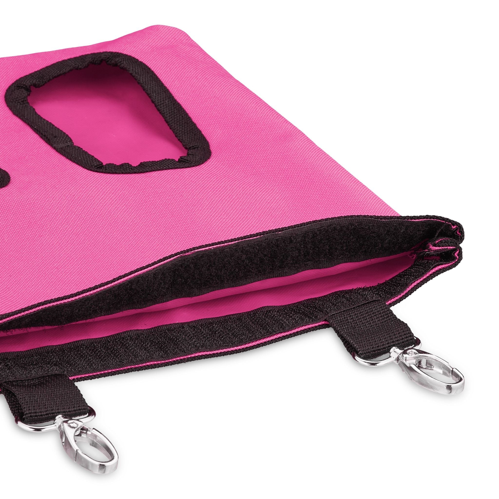 Heutasche für Kleintiere Pink-Schwarz von Relaxdays