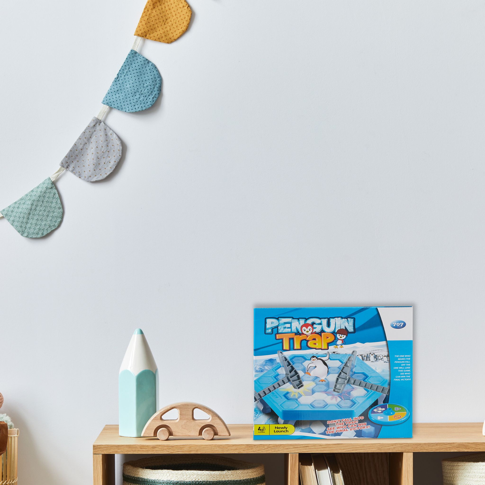 Pinguin Spiel ab 3 Jahren Weiss-Blau-Grau von Relaxdays
