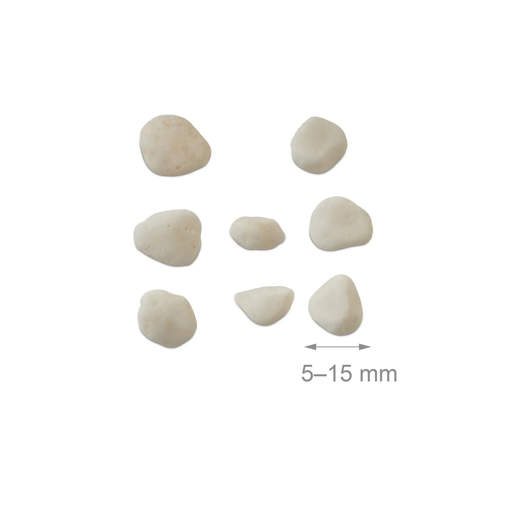 Marmorkies weiss 5-15 mm Weiss von Relaxdays