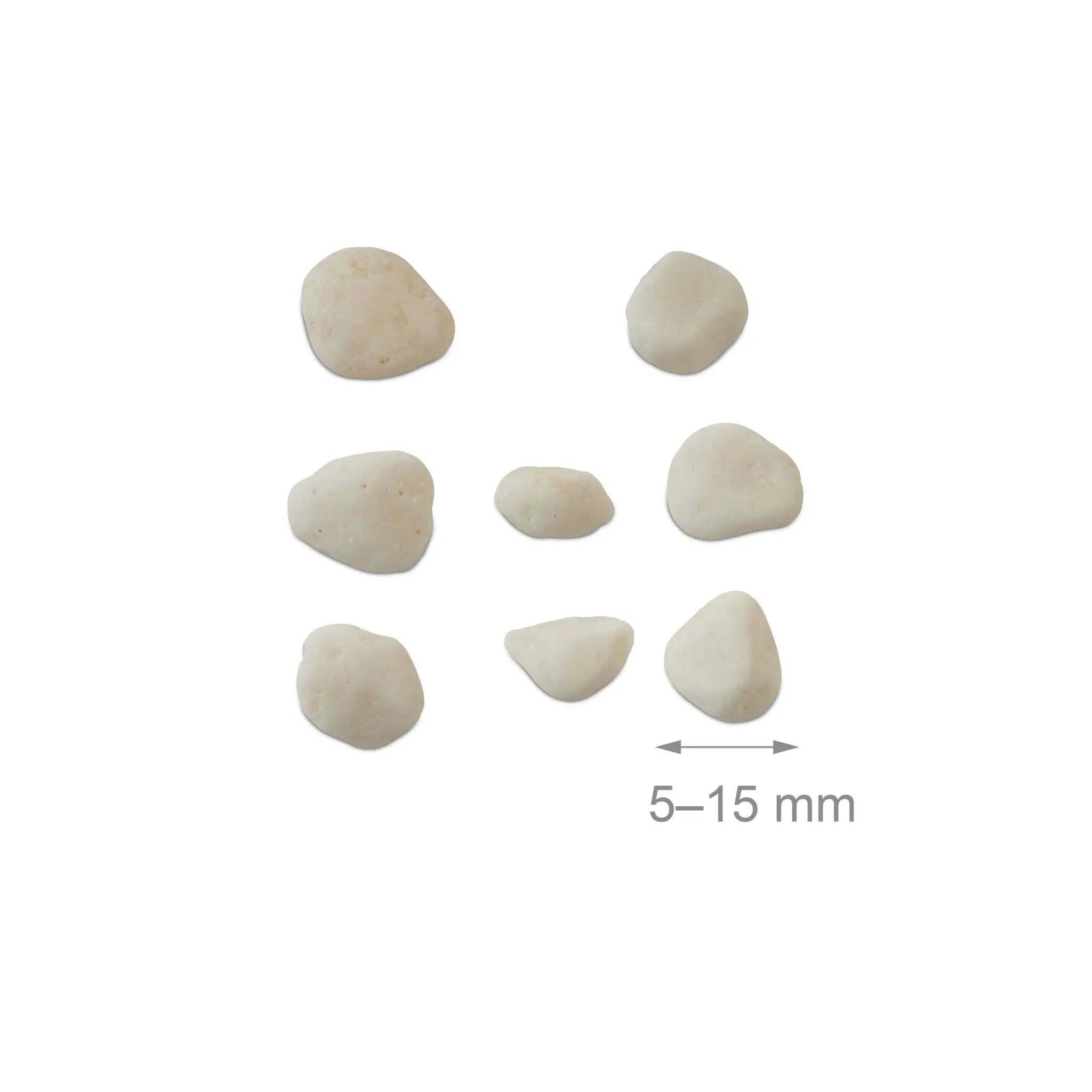 Marmorkies weiss 5-15 mm Weiss von Relaxdays