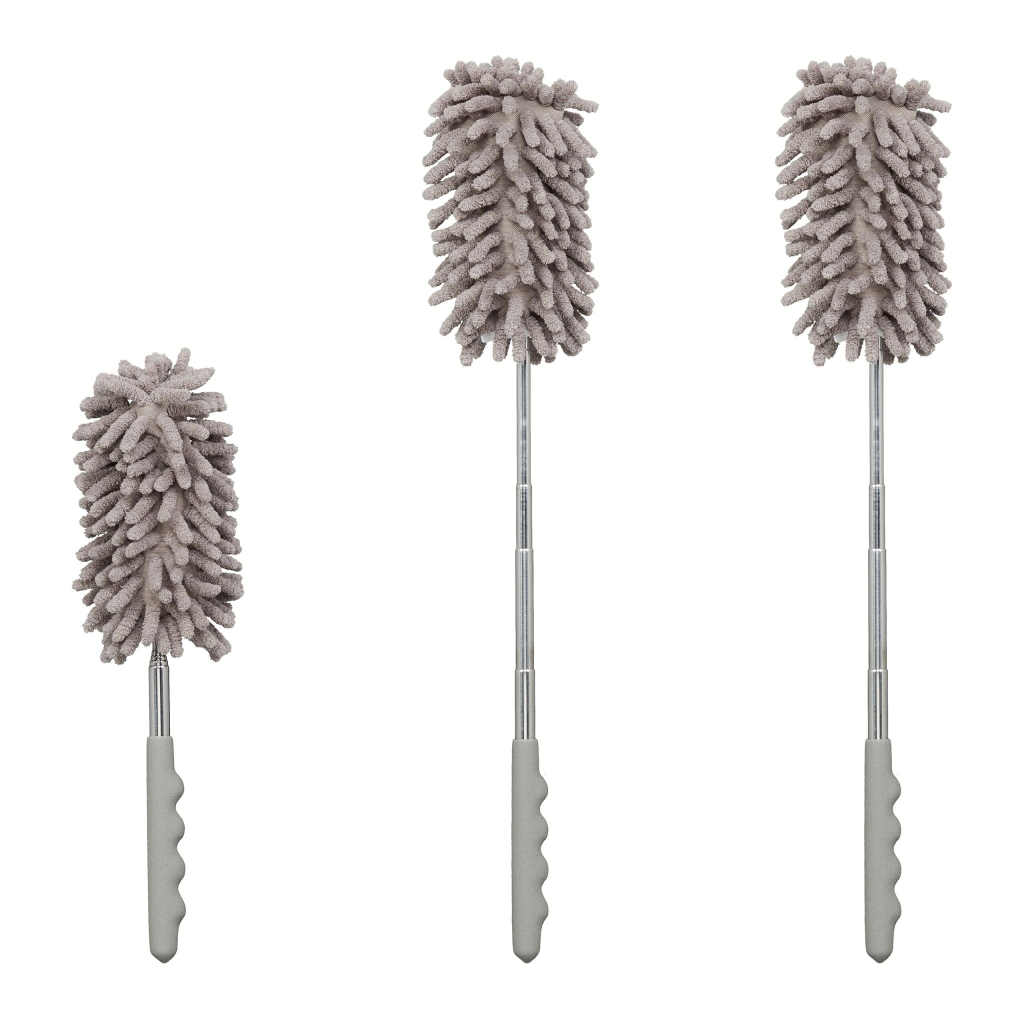 Staubwedel 3er-Set Silber-Grau von Relaxdays