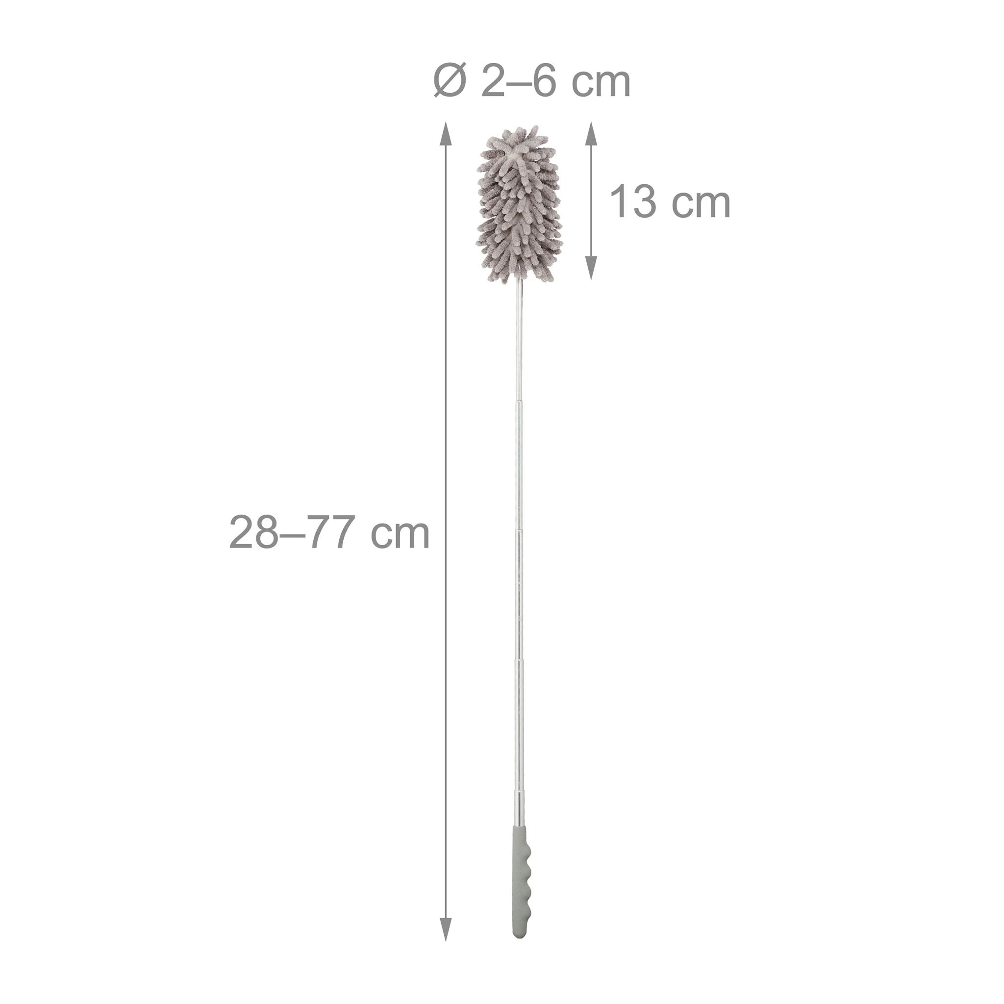 Staubwedel 3er-Set Silber-Grau von Relaxdays