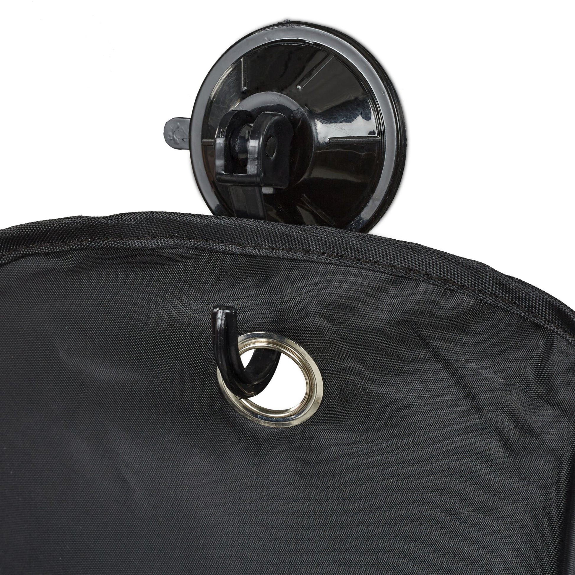 Bartschürze mit Saugnäpfen 2er-Set Schwarz von Relaxdays