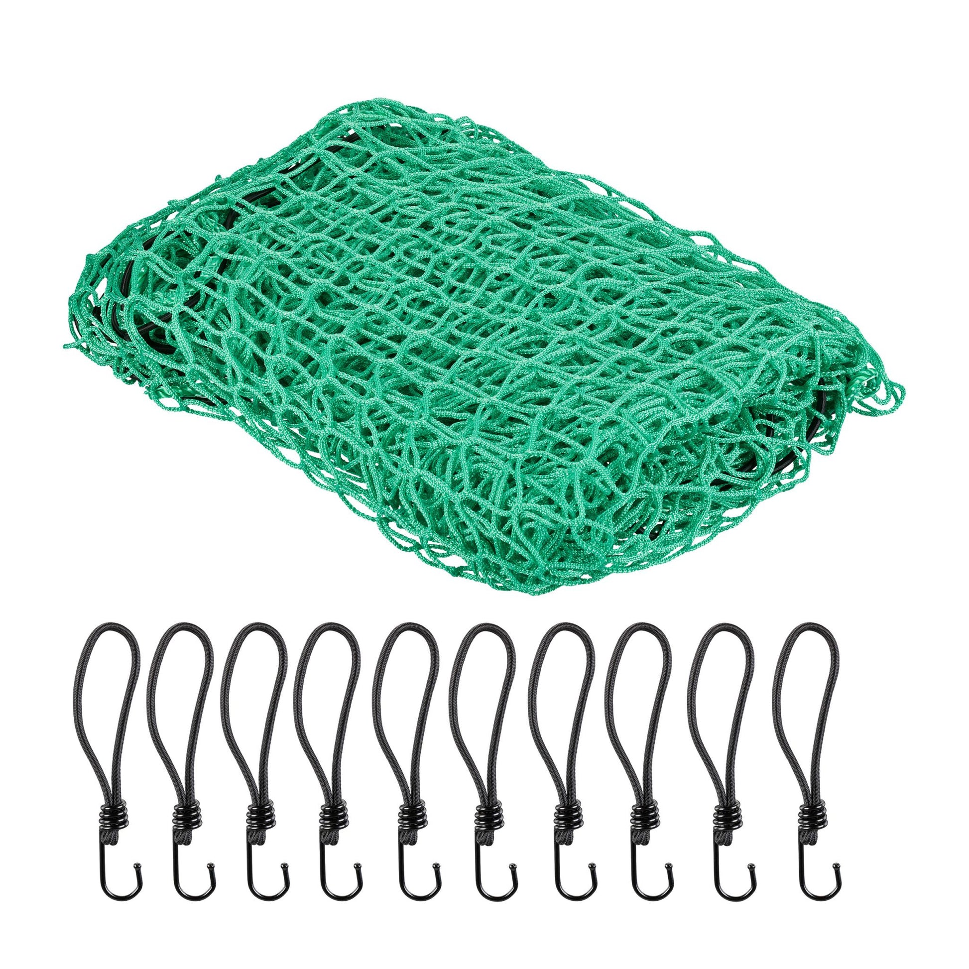 Anhängernetz 2,5 x 3,5 m Grün-Orange-Schwarz von Relaxdays