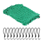 Anhängernetz 3 x 4 m Grün-Orange-Schwarz von Relaxdays