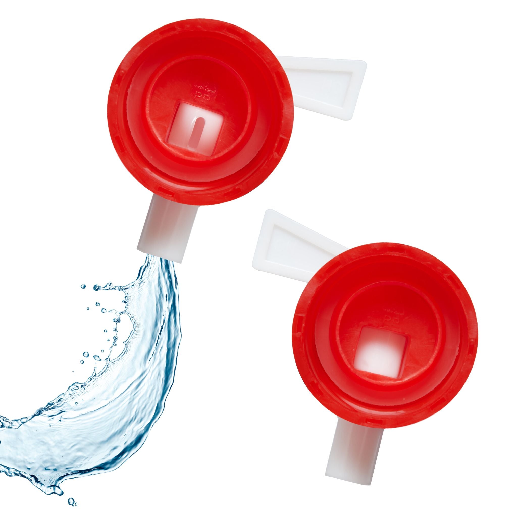 Ovale Faltkanister 4er-Set Weiss-Rot-Transparent von Relaxdays