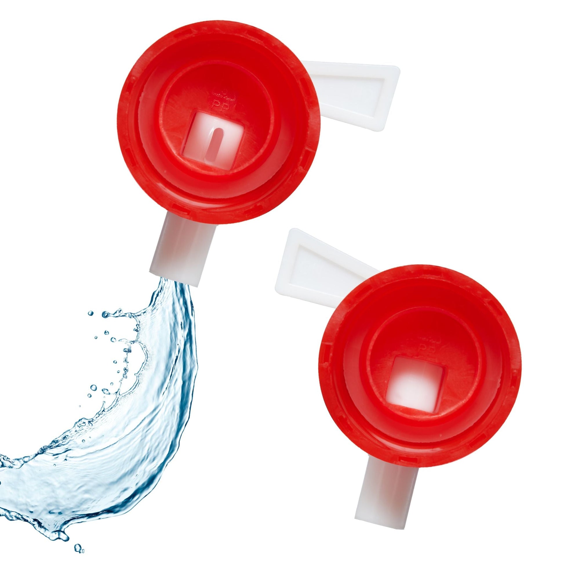 Ovale Faltkanister 4er-Set Weiss-Rot-Transparent von Relaxdays