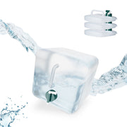 Quadratische Faltkanister 4er-Set Weiss-Grün-Transparent von Relaxdays