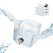 Faltbarer Wasserkanister 4er-Set Schwarz-Transparent von Relaxdays