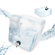 Faltbarer Wasserkanister 4er-Set Schwarz-Transparent von Relaxdays