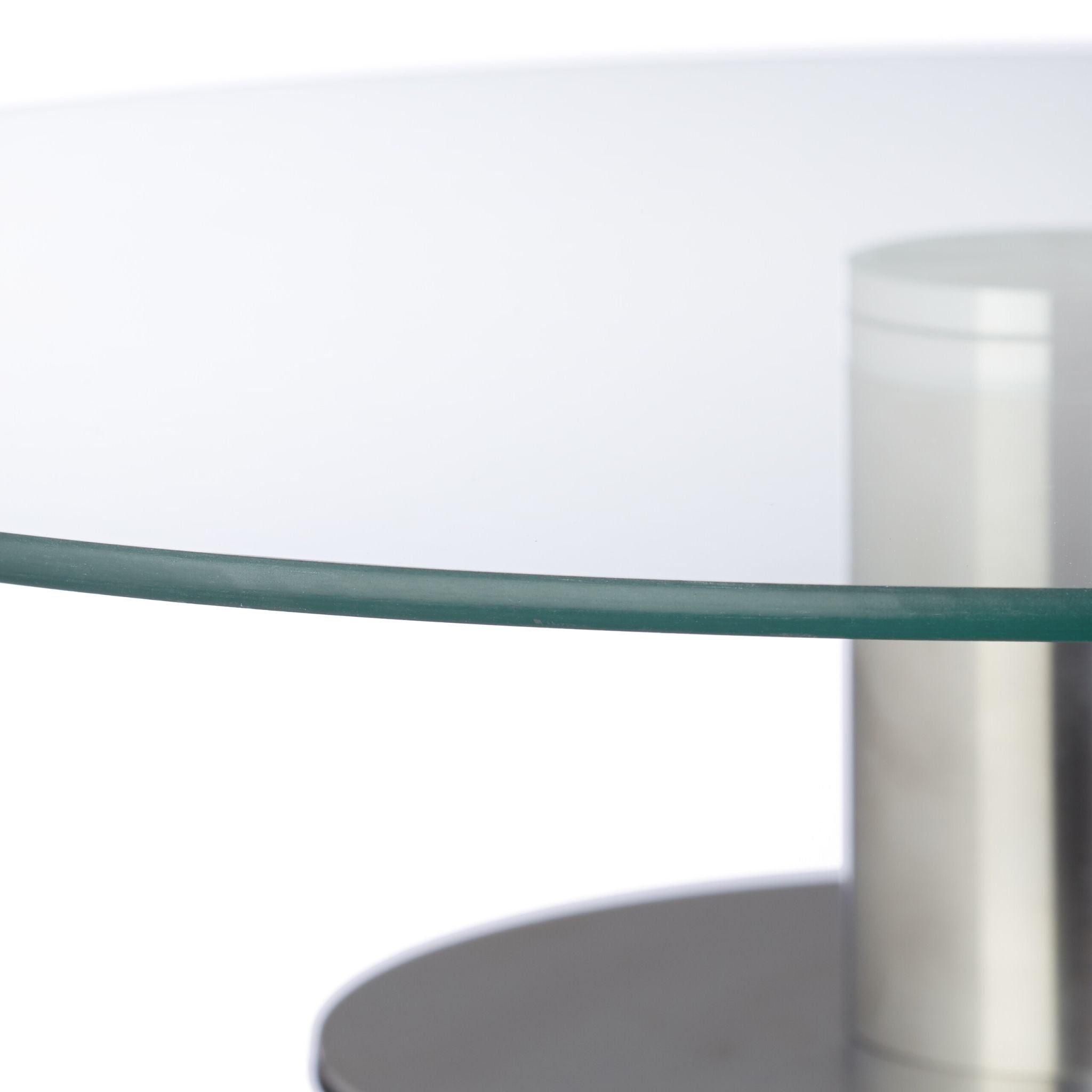 Tortenplatte mit Fuss Silber-Transparent von Relaxdays