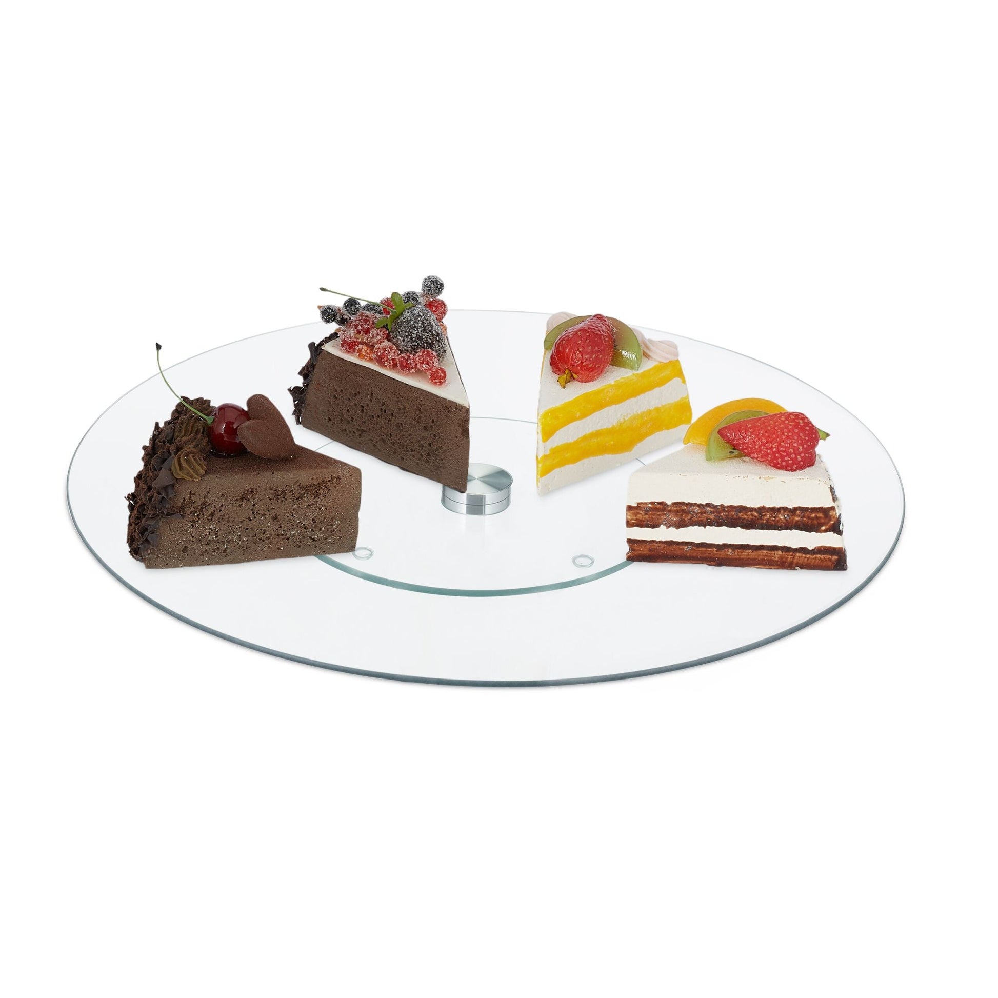 Drehbare Tortenplatte Transparent von Relaxdays