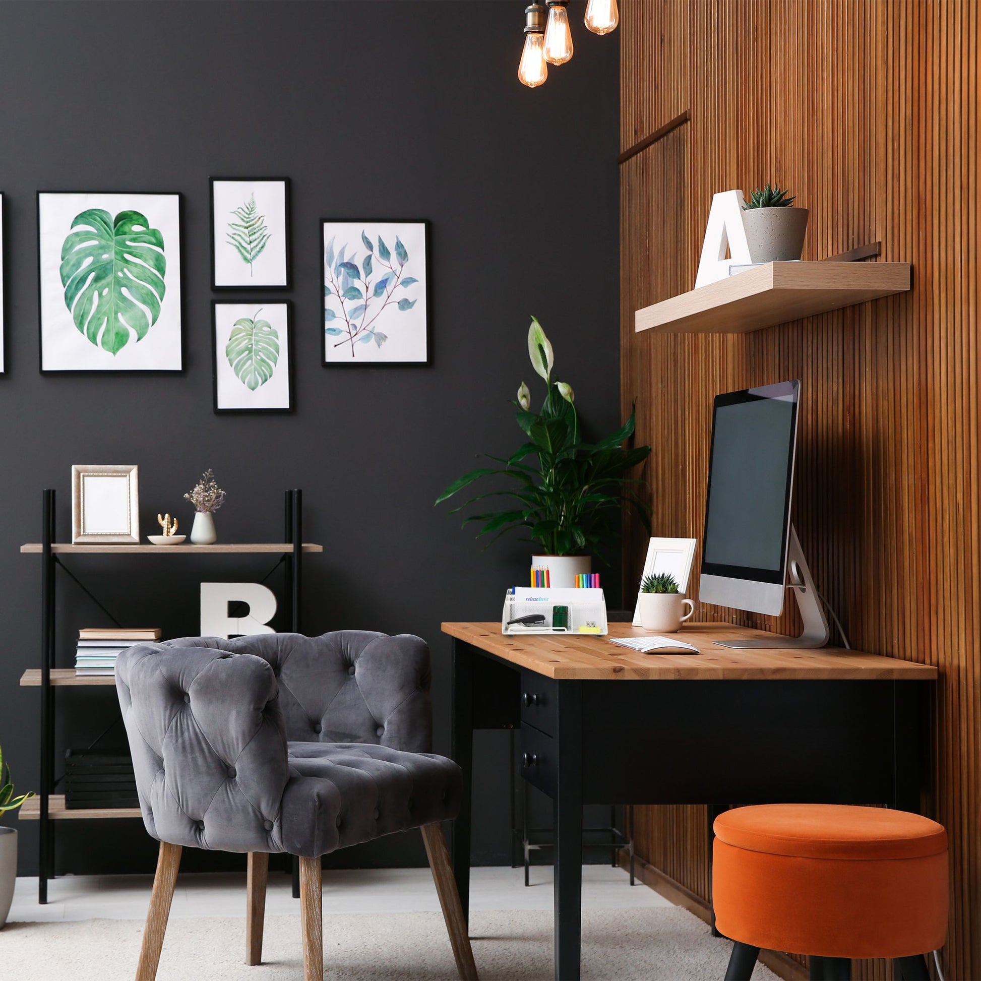 Schreibtisch-Organizer mit 5 Fächern Weiss von Relaxdays