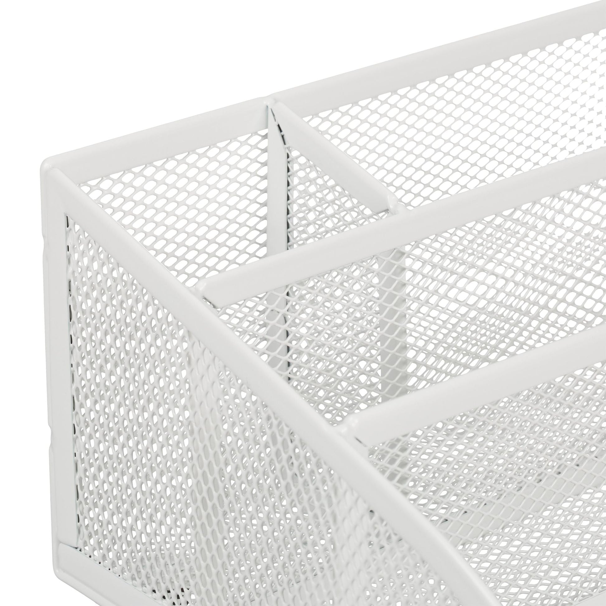 Schreibtisch-Organizer mit 5 Fächern Weiss von Relaxdays
