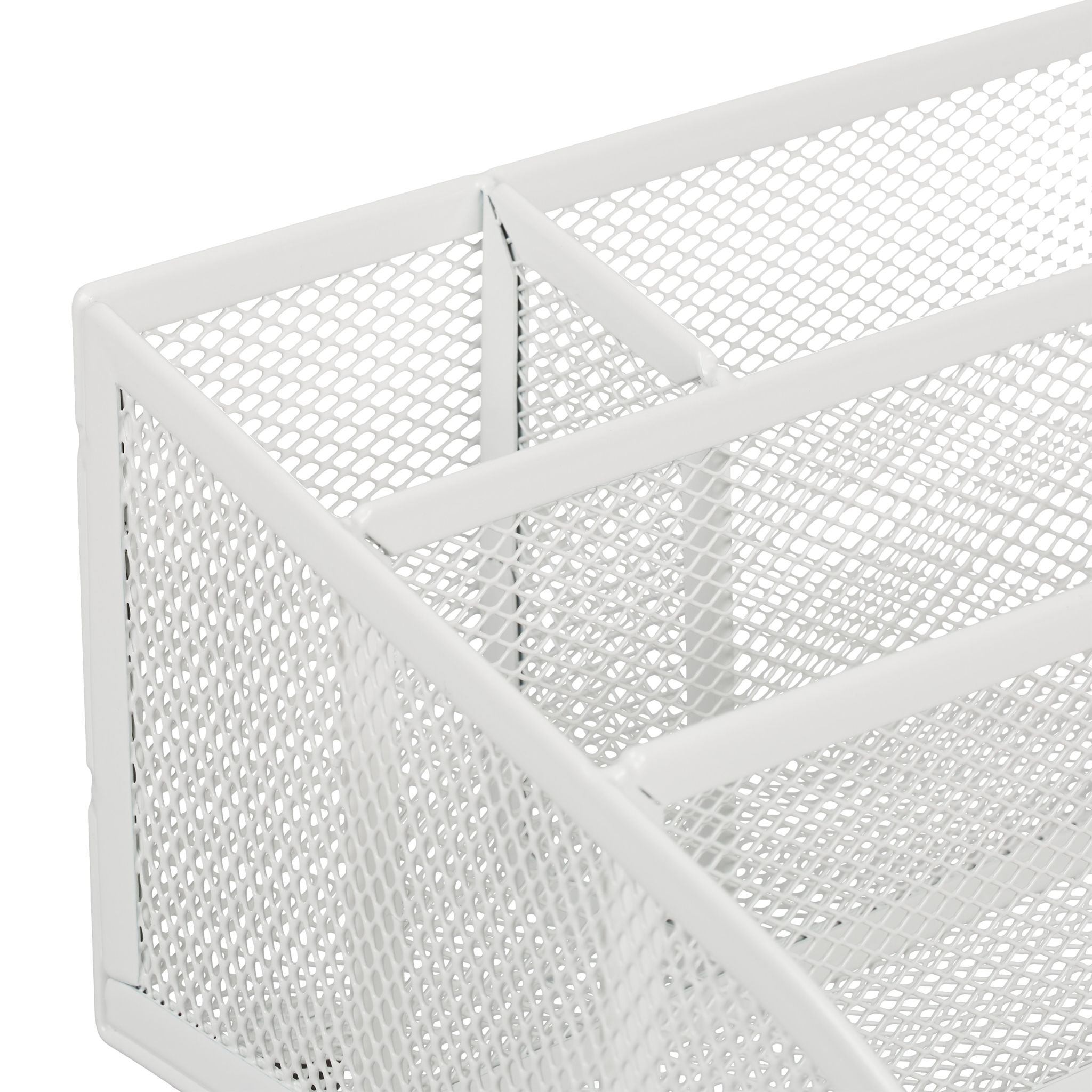 Schreibtisch-Organizer mit 5 Fächern Weiss von Relaxdays