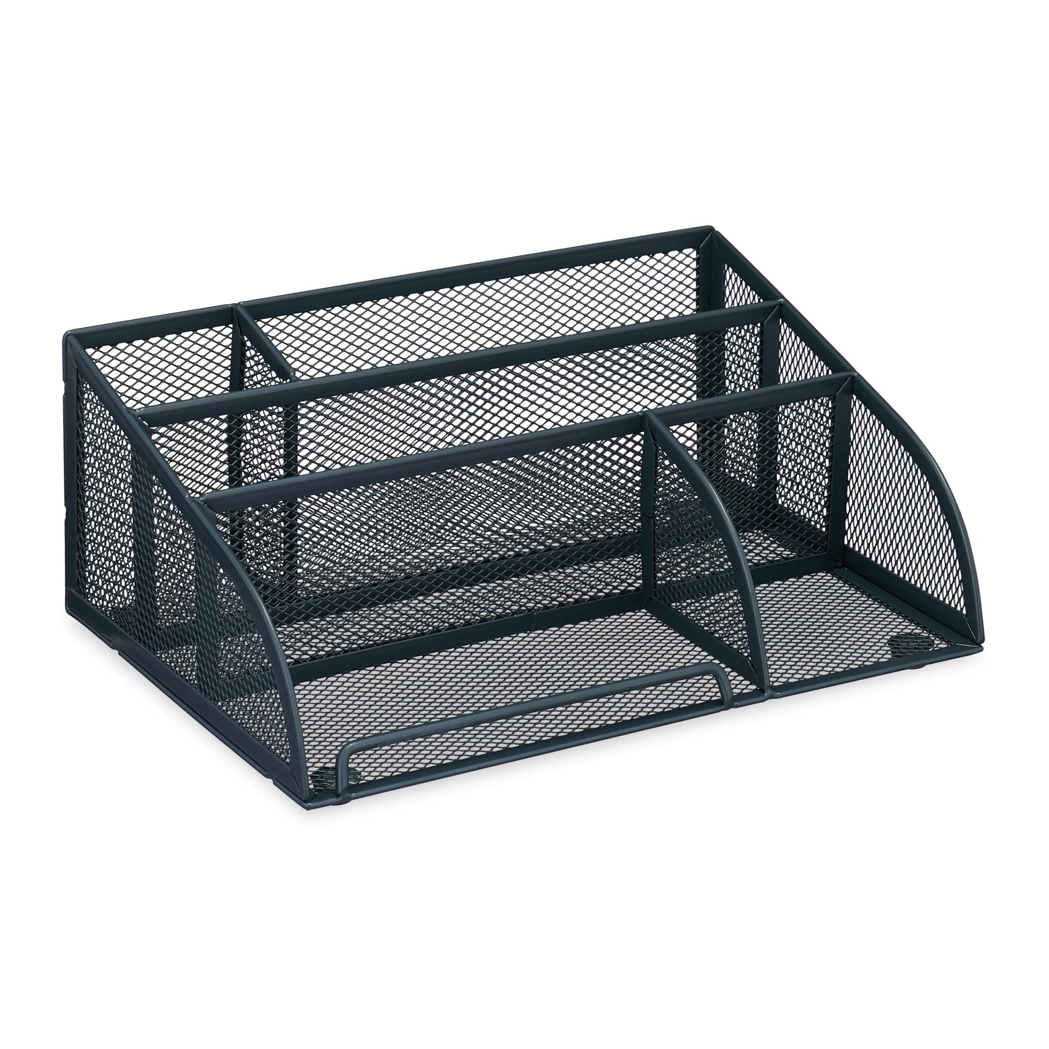 Schreibtisch Organizer Mesh Design Anthrazit von Relaxdays