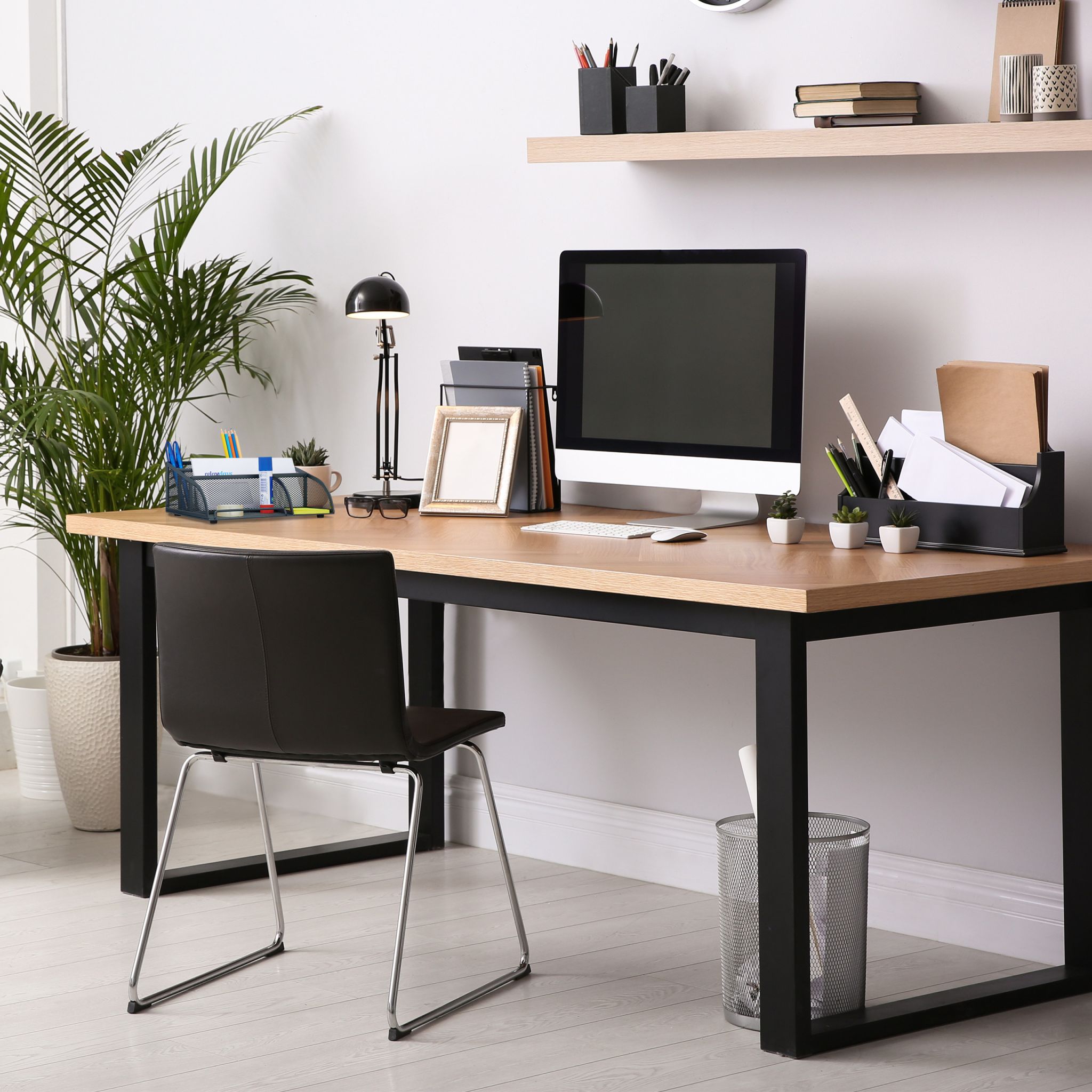 Schreibtisch Organizer Mesh Design Anthrazit von Relaxdays