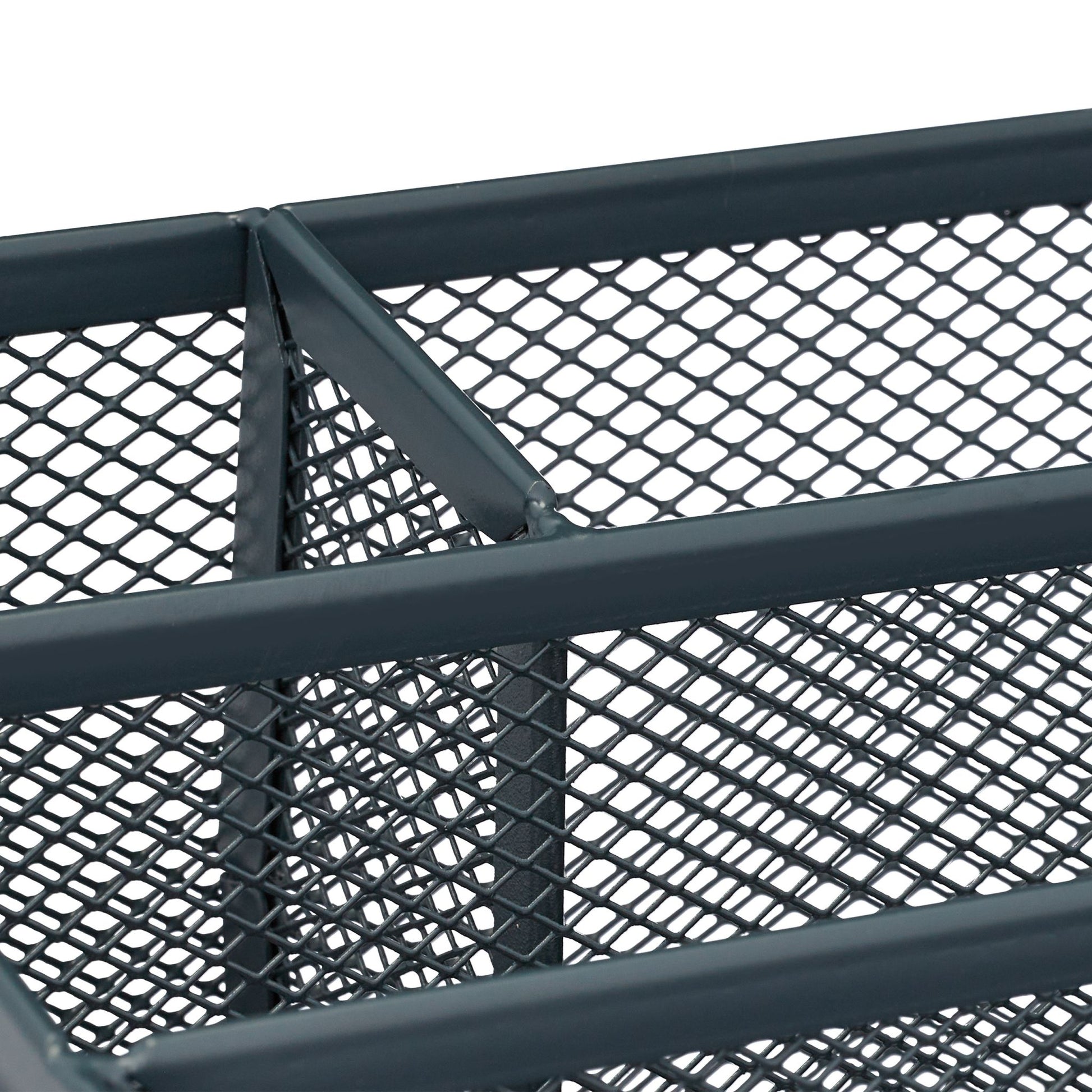 Schreibtisch Organizer Mesh Design Anthrazit von Relaxdays