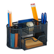 Schreibtisch Organizer mit 9 Fächern Anthrazit von Relaxdays