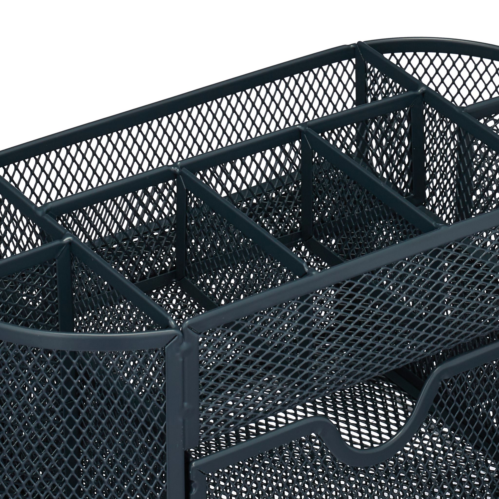 Schreibtisch Organizer mit 9 Fächern Anthrazit von Relaxdays
