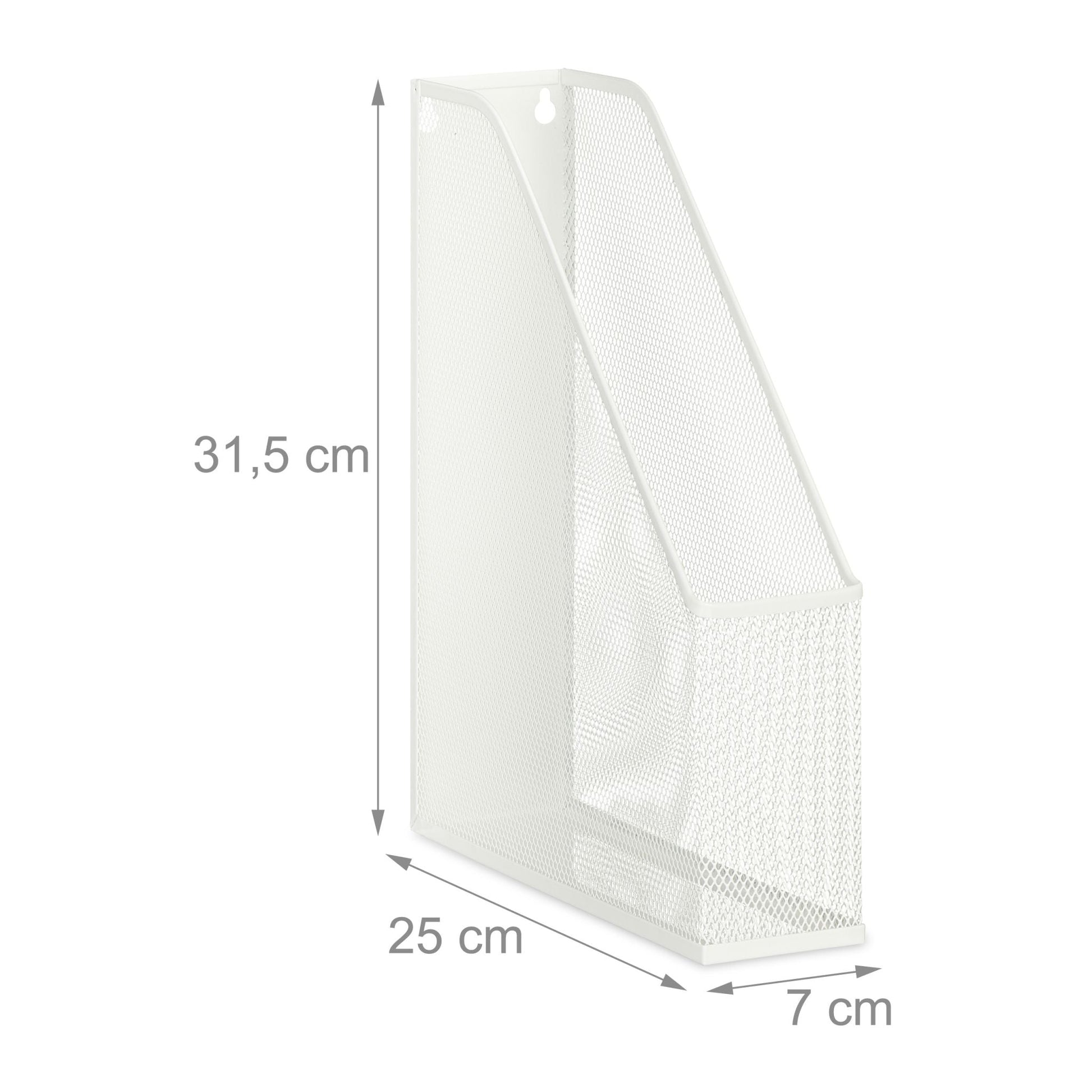 Stehsammler Mesh-Design Weiss von Relaxdays