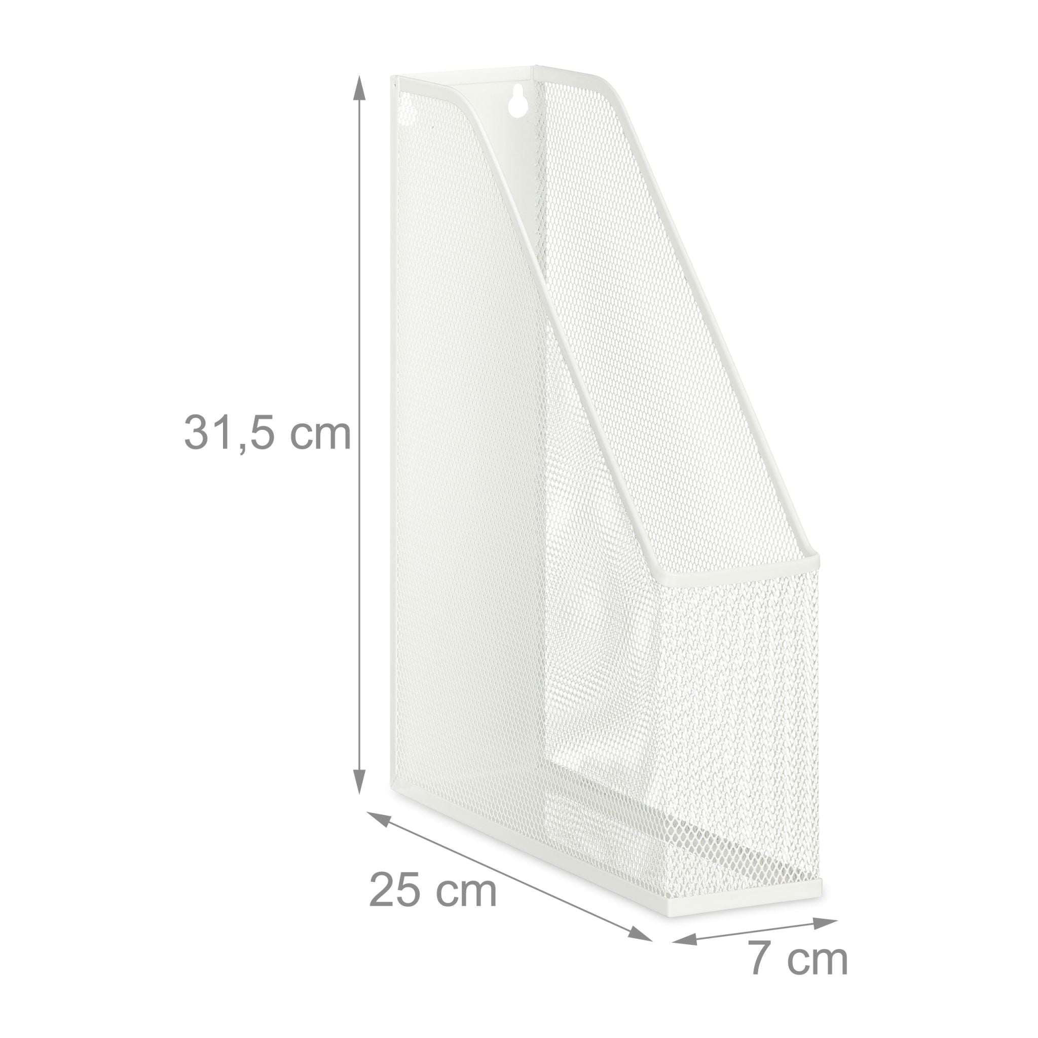 Stehsammler Mesh-Design Weiss von Relaxdays