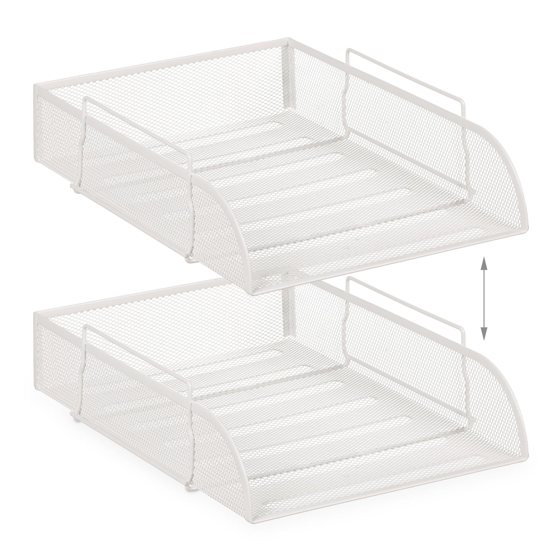 Schreibtischorganiserset 7tlg. Weiss von Relaxdays