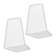 Buchstütze Metall 2er-Set Weiss