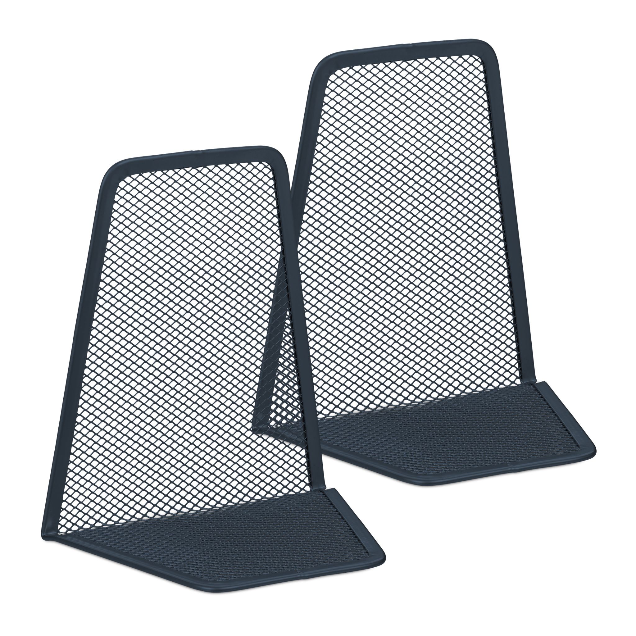 Buchstütze Metall 2er-Set Anthrazit