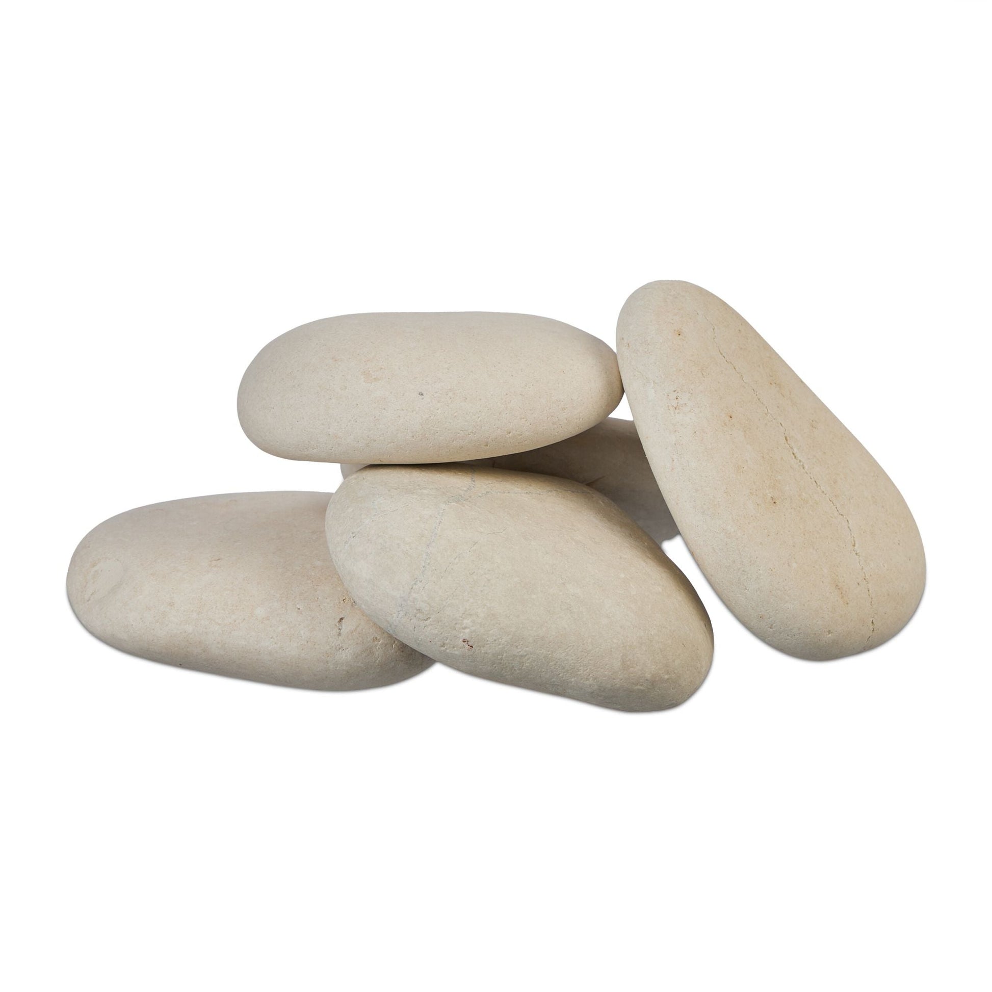 Steine zum Bemalen Creme von Relaxdays