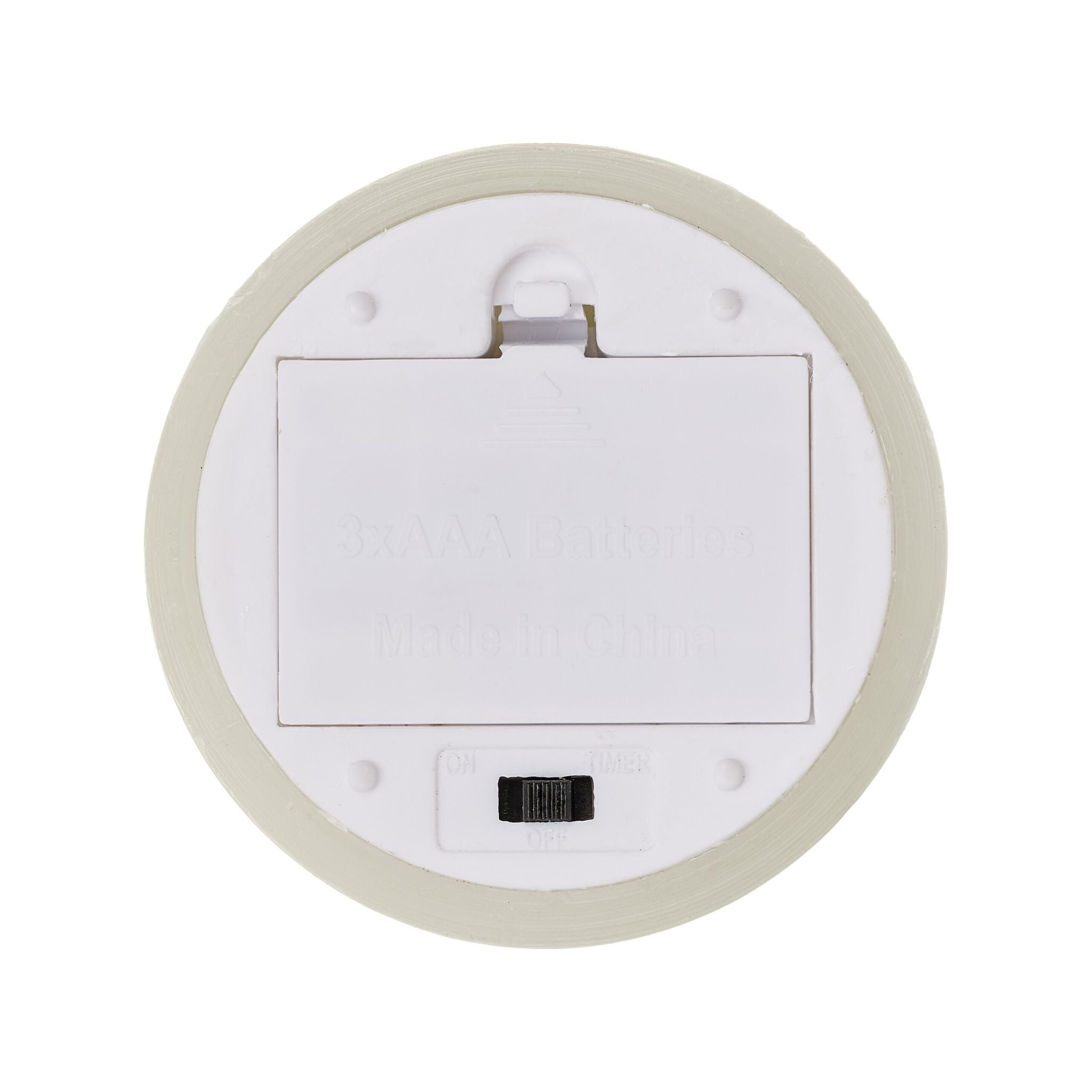 LED Kerzen 3er-Set mit Fernbedienung Creme-Schwarz-Silber von Relaxdays
