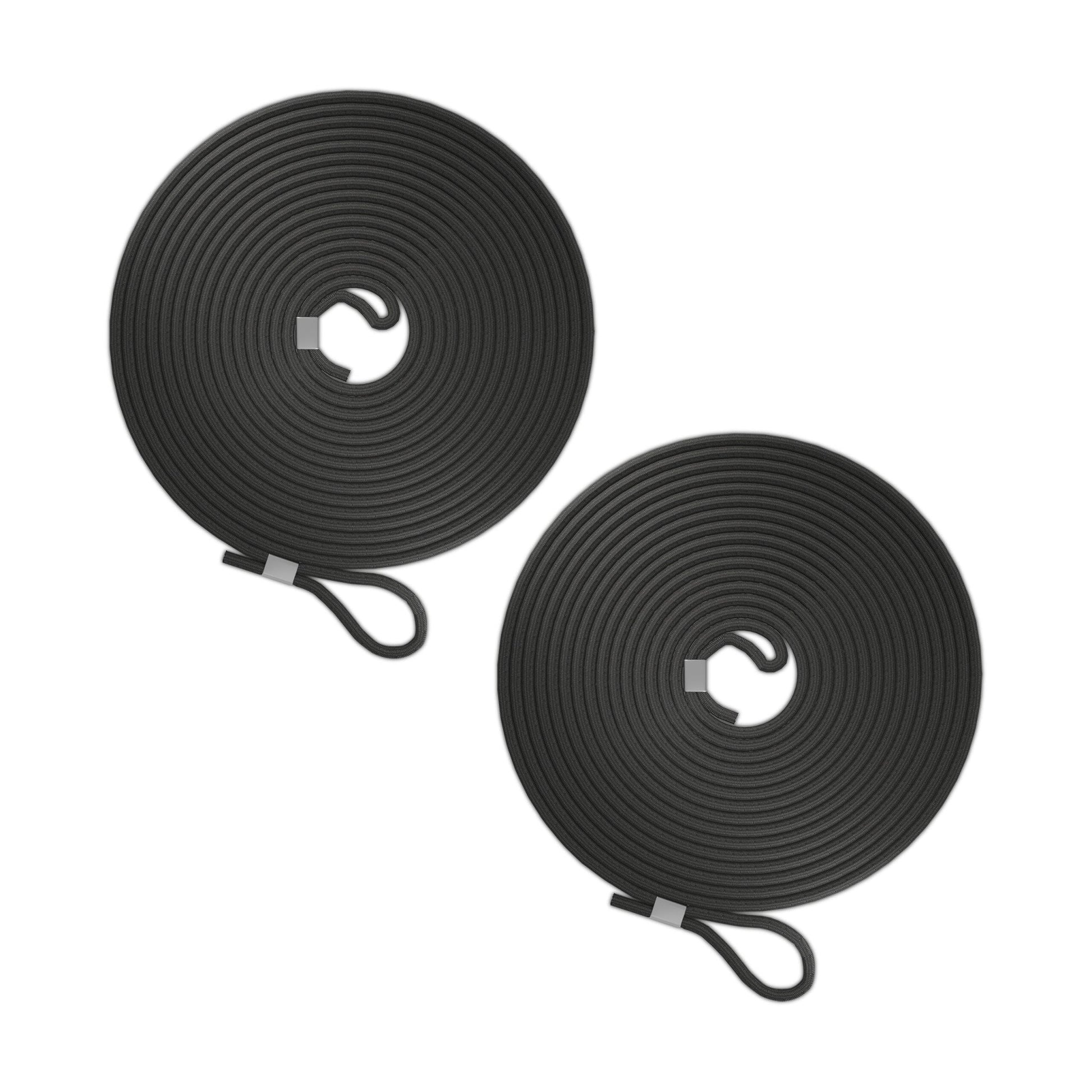Gummiseil 2er-Set Schwarz von Relaxdays