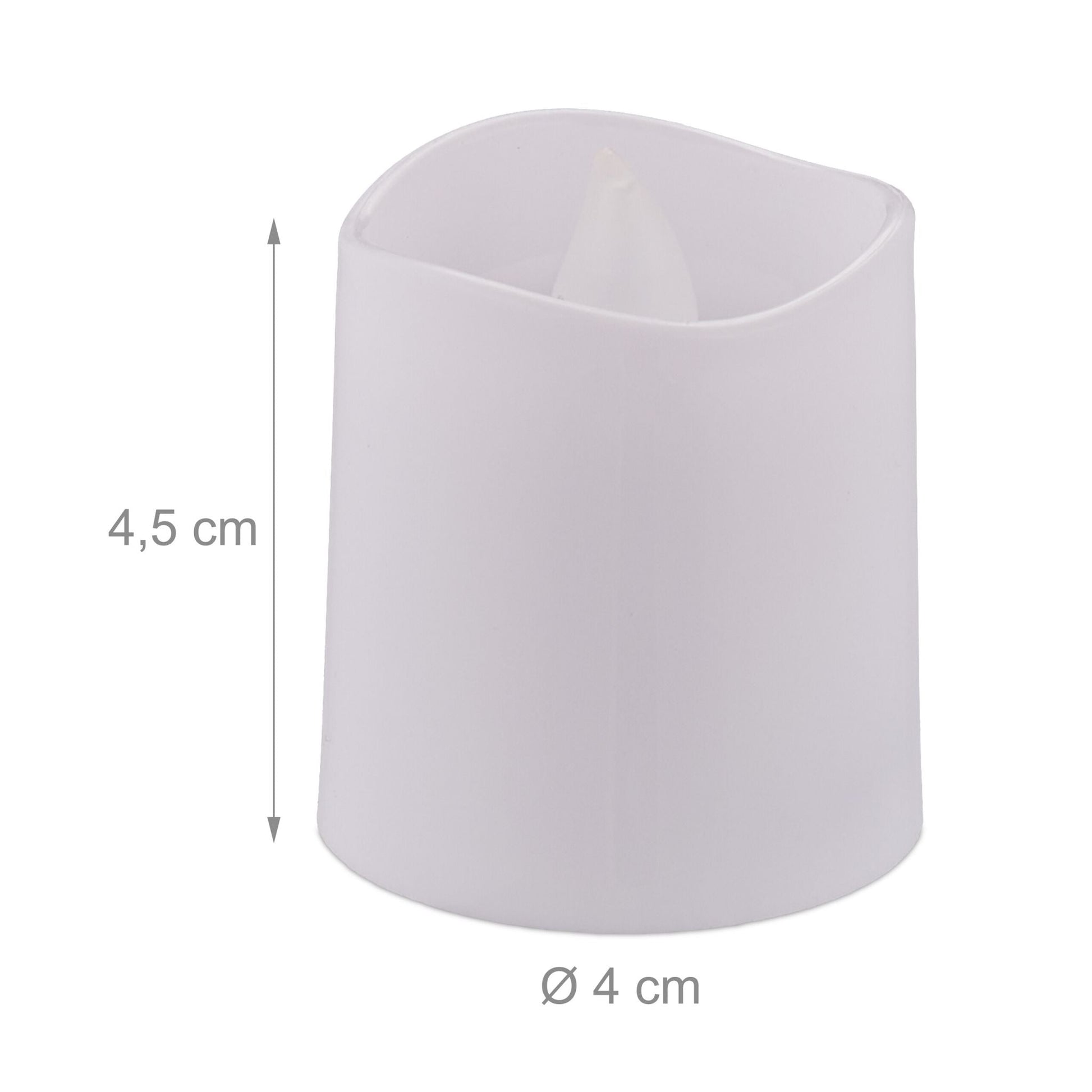 LED Teelichter 12er-Set Weiss von Relaxdays