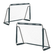 Graue Fussballtore 2er-Set Weiss-Grau von Relaxdays