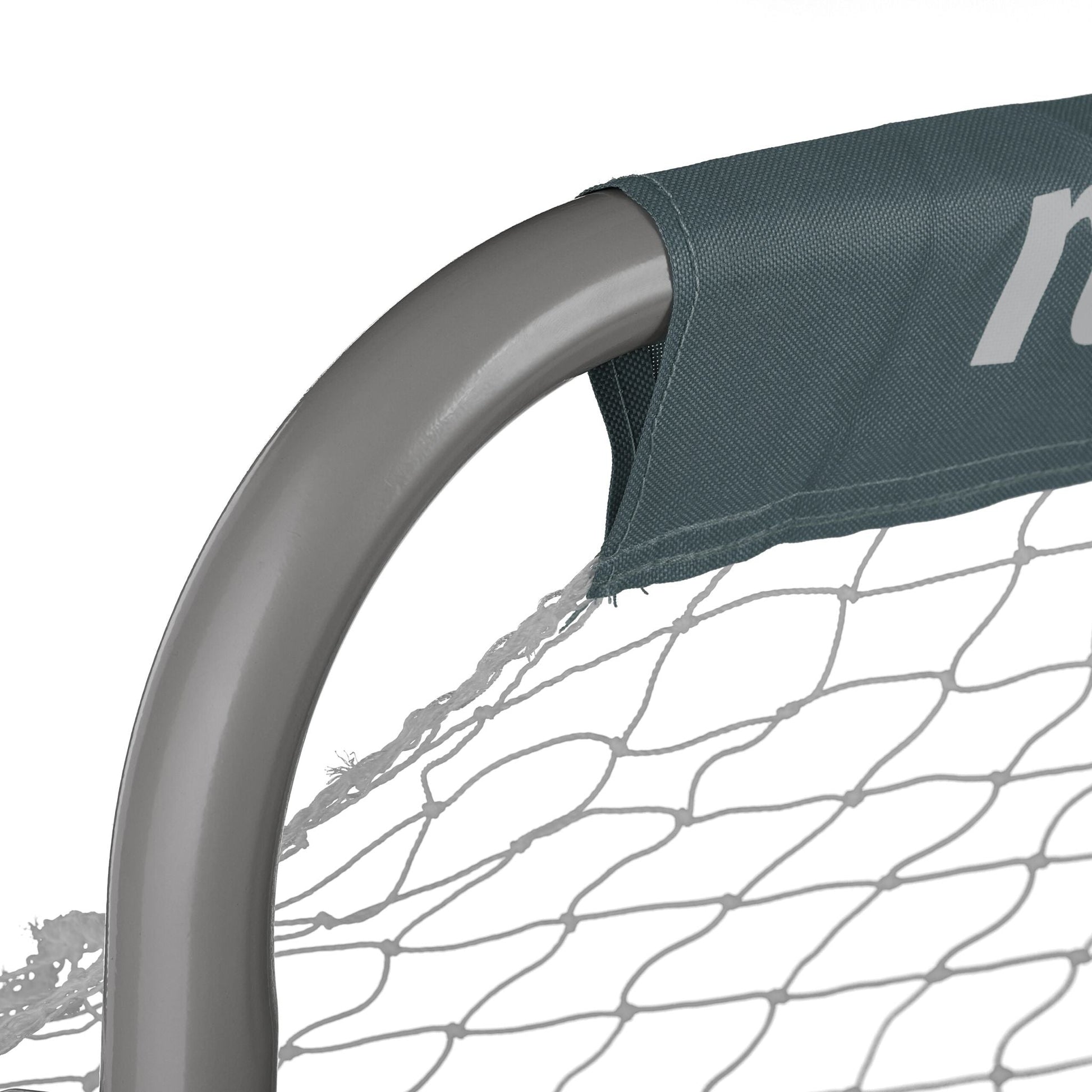 Fussballtor Weiss-Grau von Relaxdays