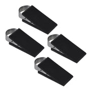 Gummi Türkeil 4er-Set Schwarz-Silber von Relaxdays