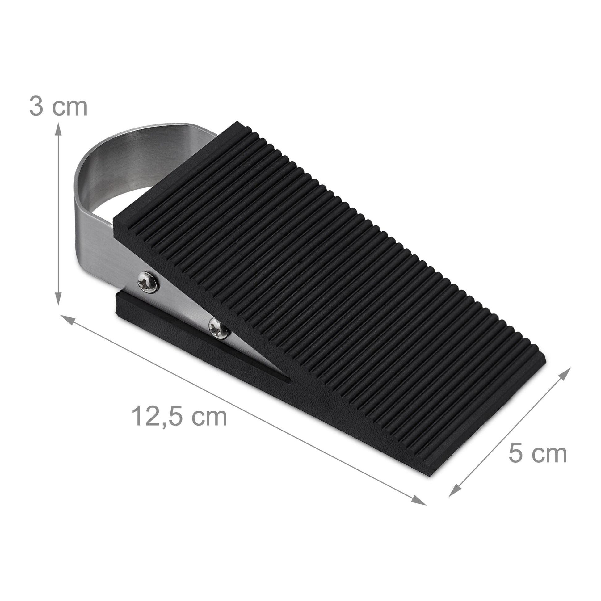 Gummi Türkeil 4er-Set Schwarz-Silber von Relaxdays