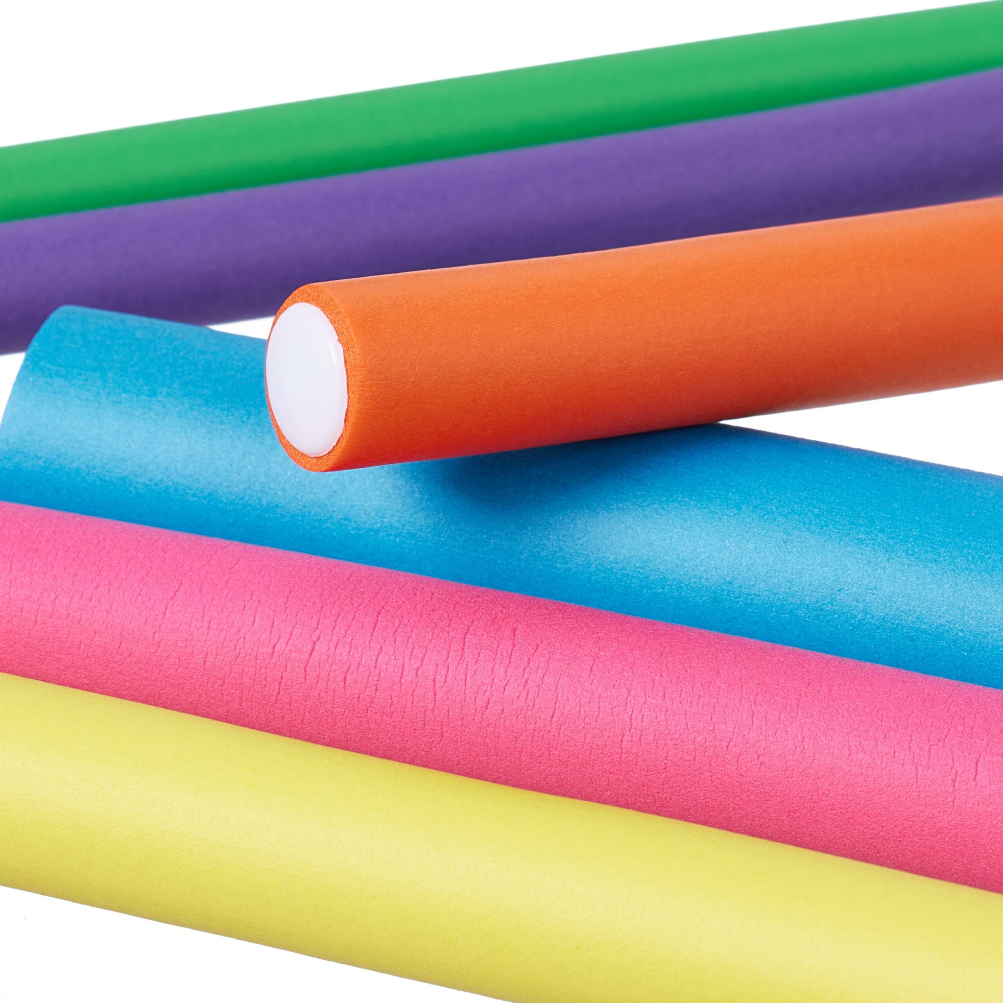 Lockenwickler-Set mit Tasche 48-tlg. Blau-Gelb-Pink von Relaxdays