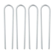 Bodenanker 4er-Set Silber von Relaxdays