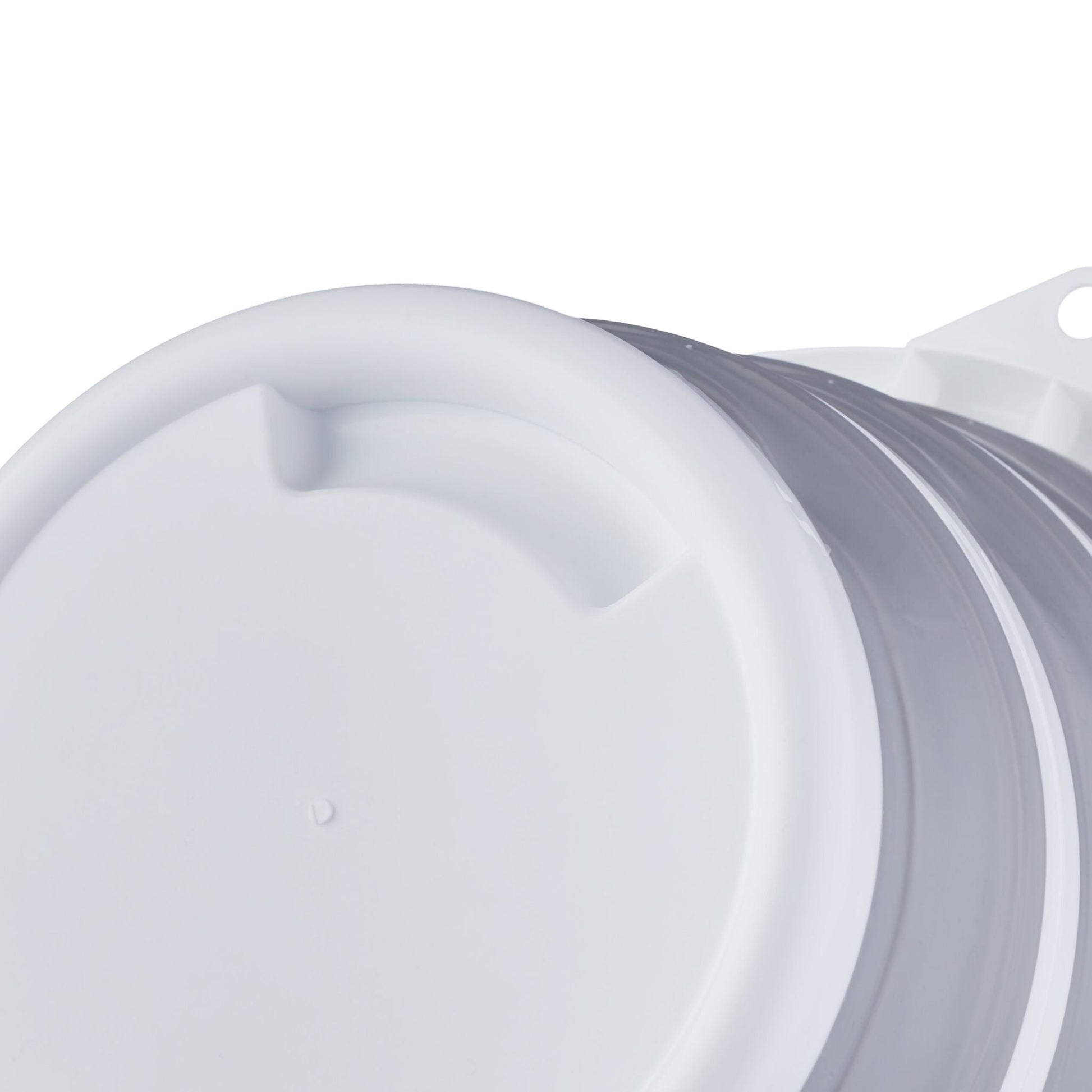 Eimer faltbar 10 Liter Weiss-Grau von Relaxdays